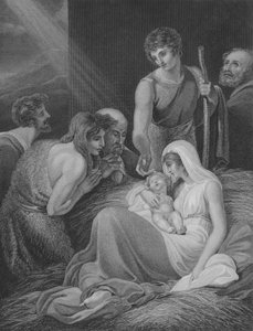 Hyrdenes tilbedelse, St Lukas 2, vers 15-21